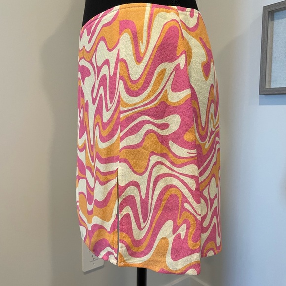 Never Worn! Aritzia Sun•deh Psychedelic Mini Skirt with Slit - Picture 3 of 10